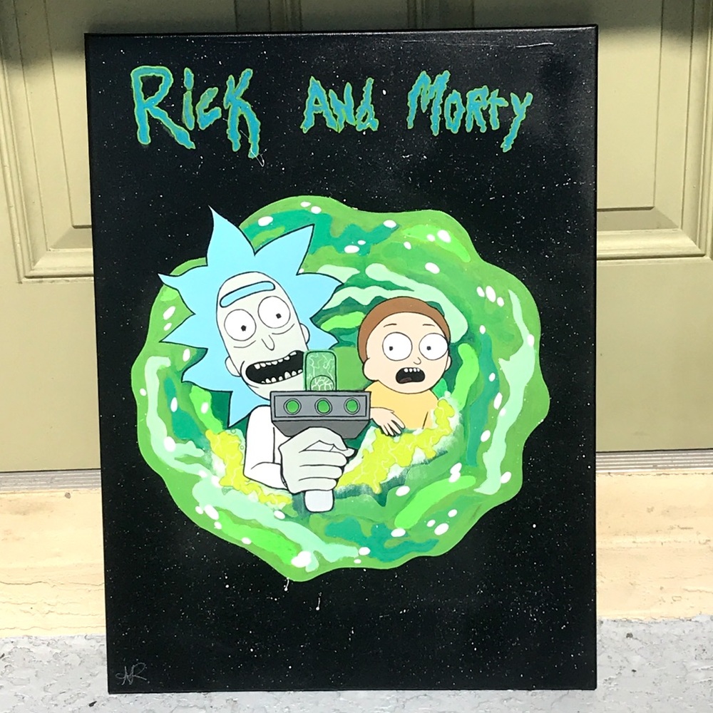 Rick and Morty painting